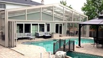 Pool Enclosure retracts over the house - Covers in Play