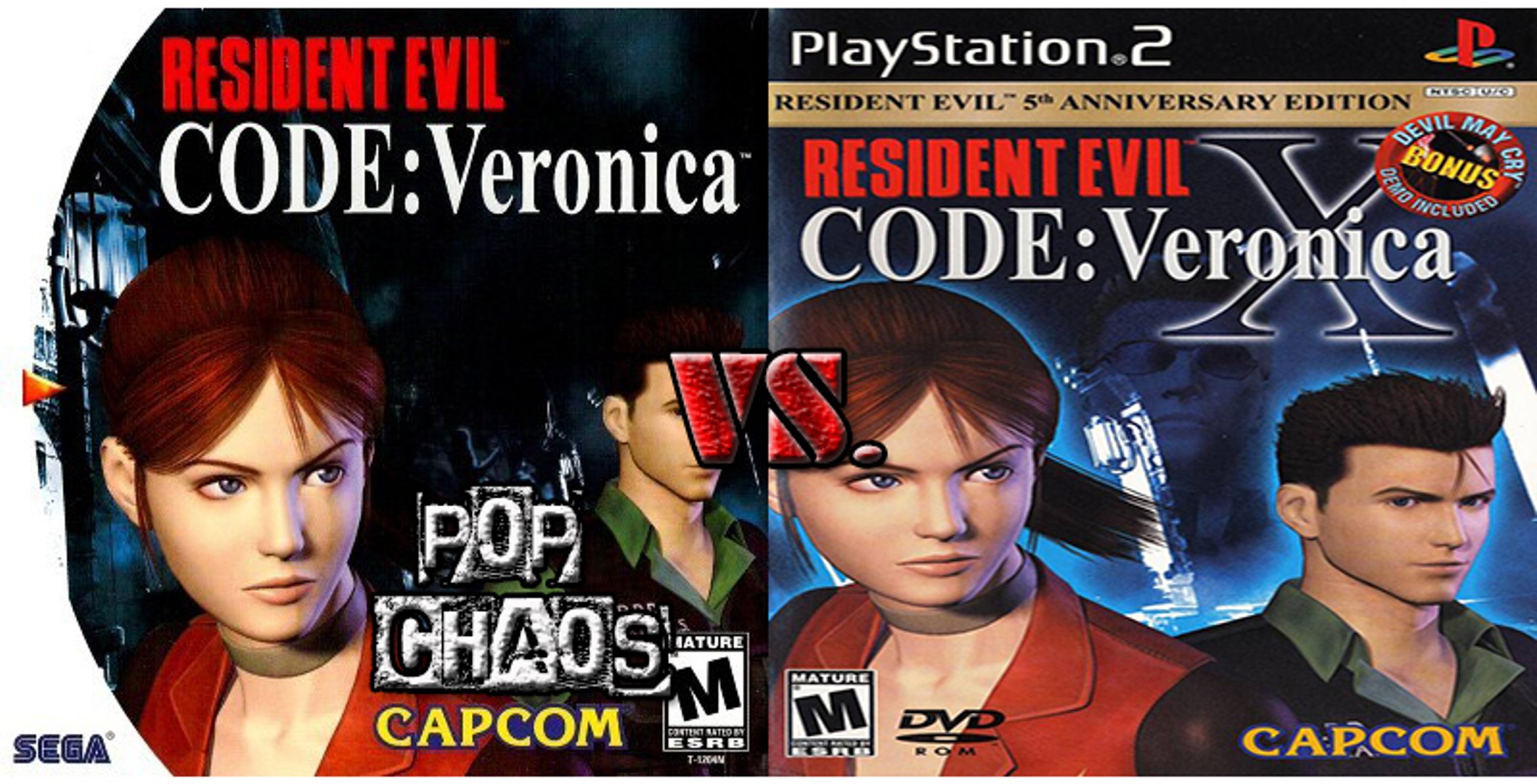 Resident Evil Code: Veronica Dreamcast and PS2 Comparison - video  Dailymotion