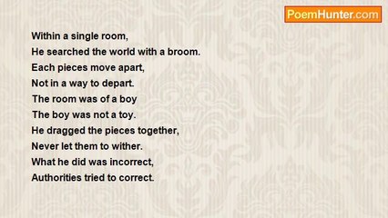 Cyril Mathew's Poem: A Boy's Journey of Discovery in a Small Room 🧹