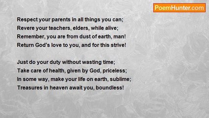 Dr John Celes - Sonnet:  Hurry up, man!