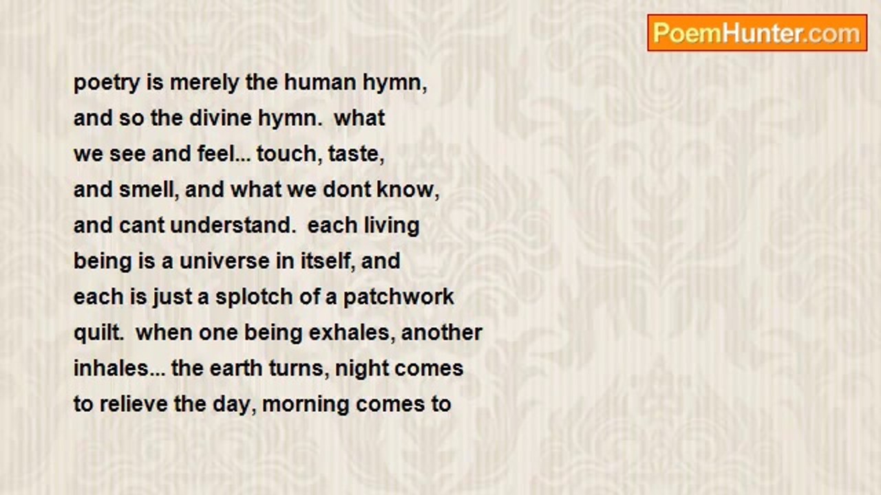 Eric Cockrell - The Poetic Experience   (Part Two)