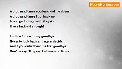 Faduma Muhammed - A Thousand Times