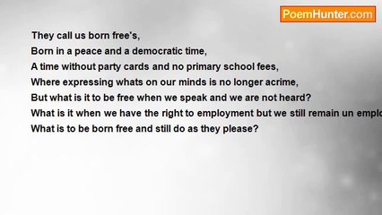 Shamba Kaunda - Born Free?