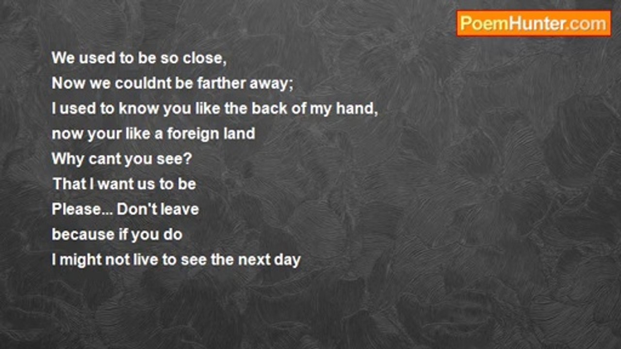 olivia glover - Dont Leave