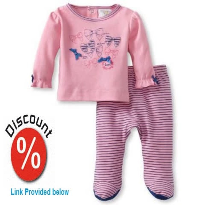 Best Deals ABSORBA Baby-Girls Newborn Bow 2 Piece Footed Pant Set Review