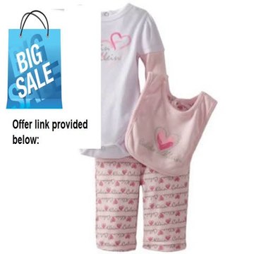 Best Deals Calvin Klein Baby-Girls Newborn Bodysuit With Pants And Bib Review