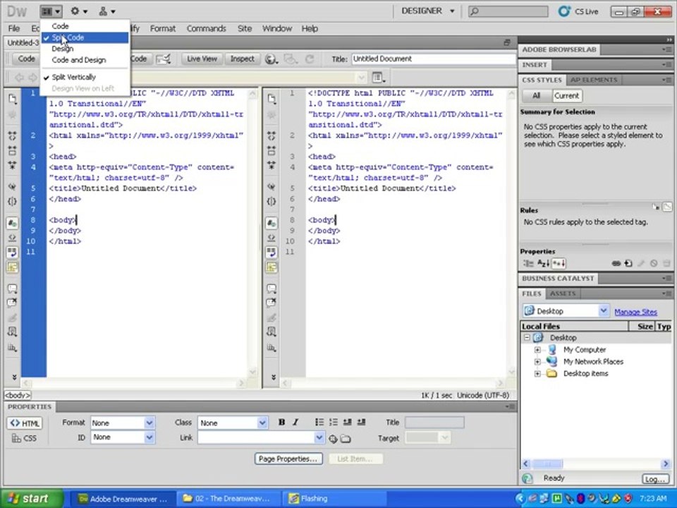 dreamweaver Tutorial part 3