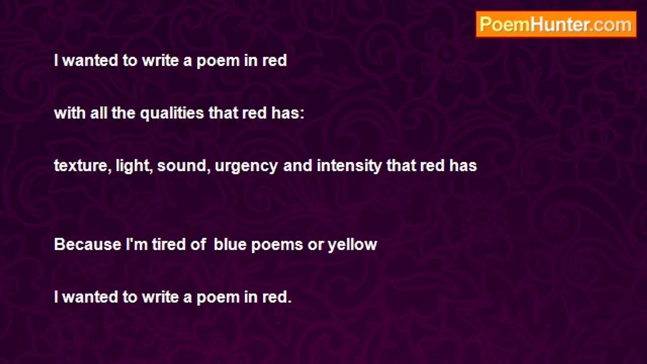 Lauro Marques - Red Poem