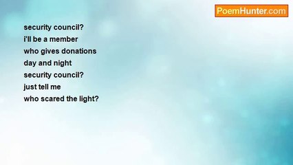 ahmed khaled - Security Council? Who Scared The Light?