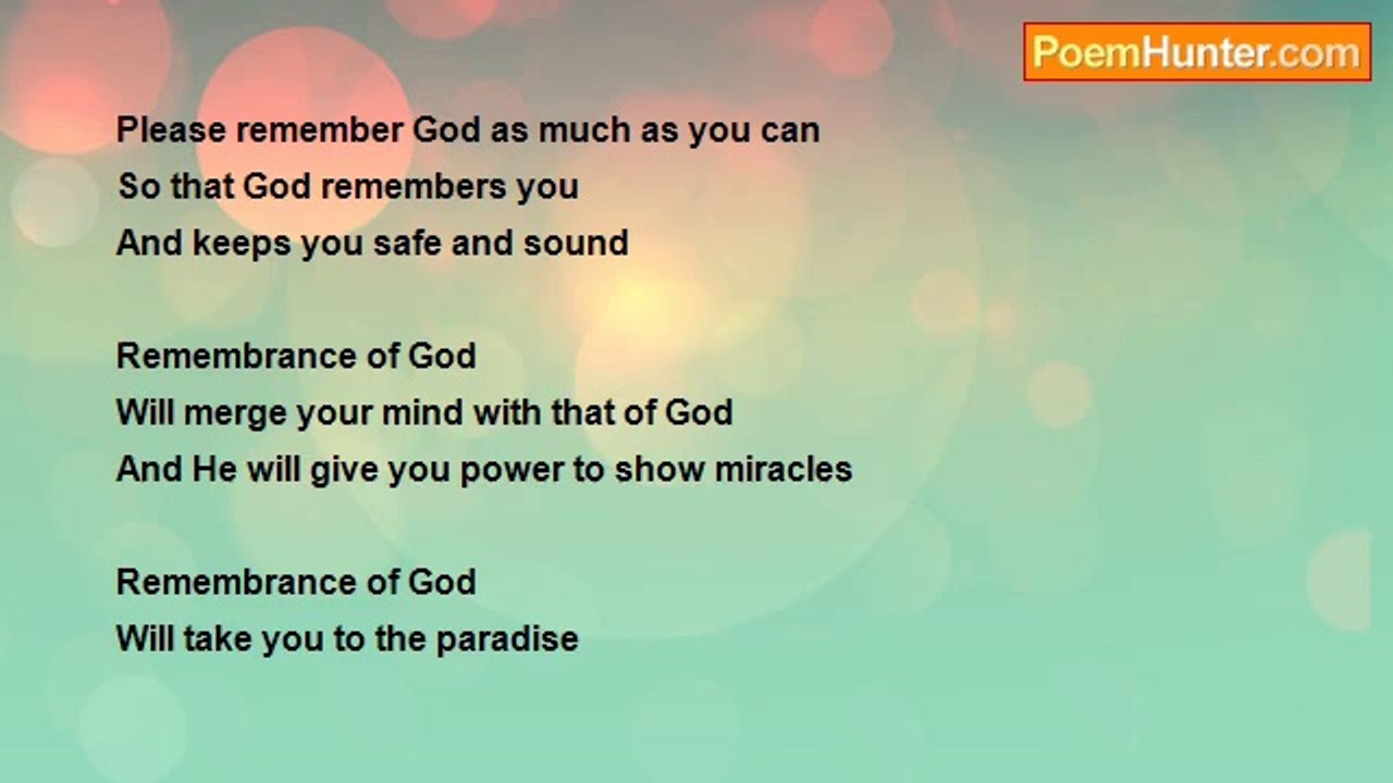 Asif Andalib - Remembrance of God