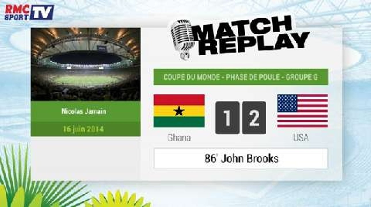 Ghana - USA : Le Match Replay avec le son RMC Sport !