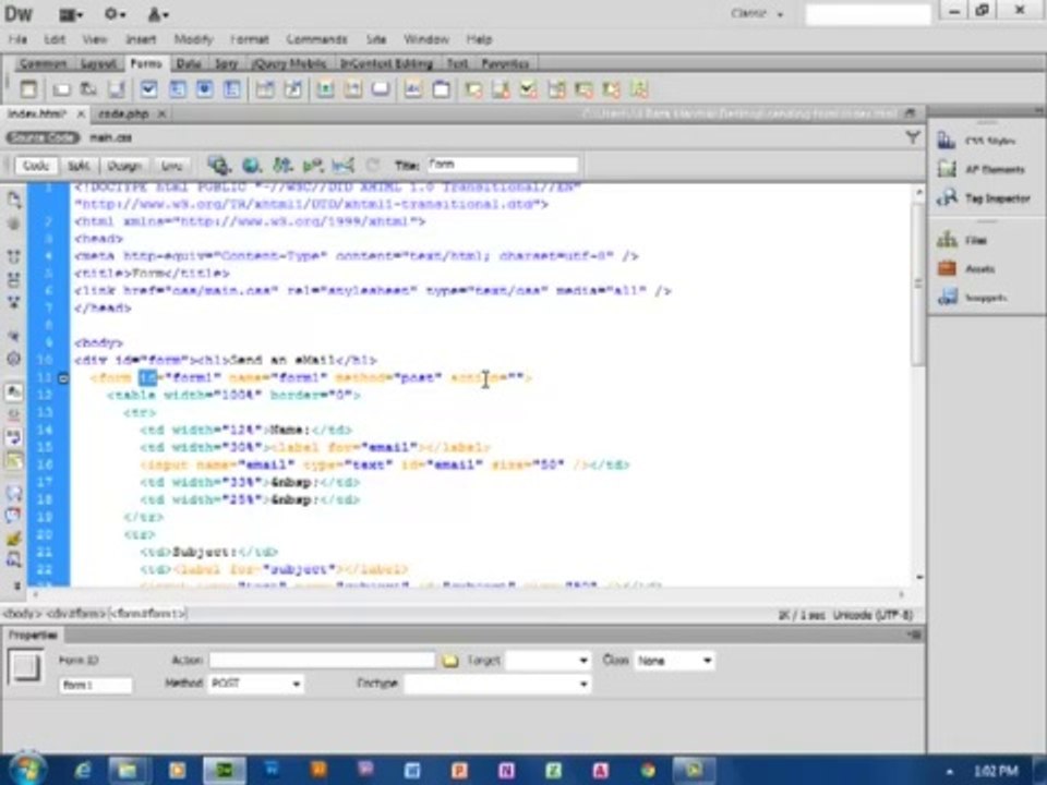 dreamweaver CS6 Tutorials part 57