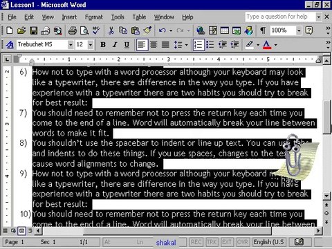 free MS word 2013 Balochi, bravi Urdu, Hindi Tutorial 4-2 ( shaigle.com)