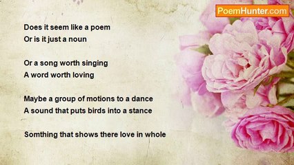 lexi bowsman - What Is A Poem