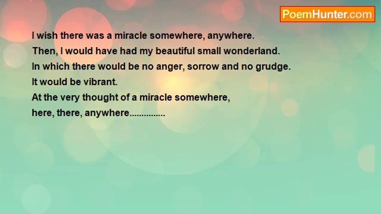sandhya k.. - Miracle