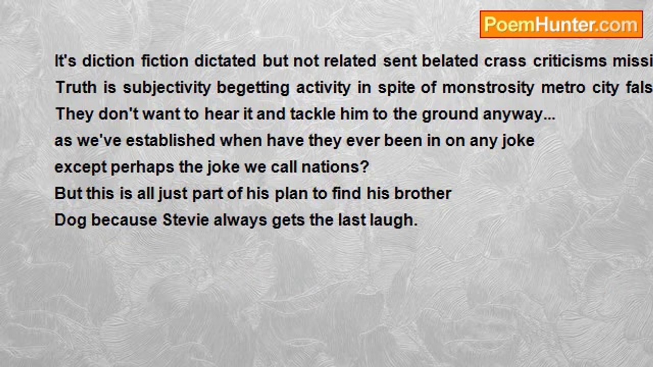 Charles Darkly - To Stevie, Who Is Always Changing His Name