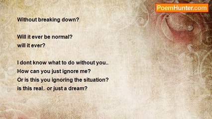 Ally Brock - I dont know