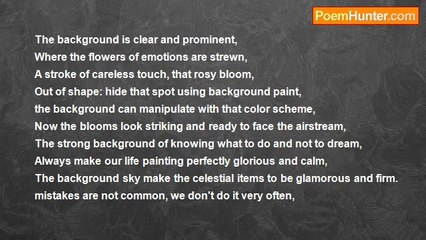 veeraiyah subbulakshmi - Painting is a trick to hide the flaws....