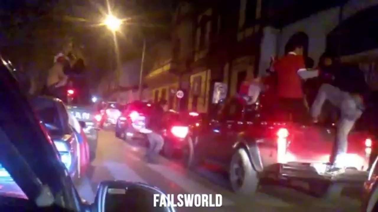 street celebration epic fail