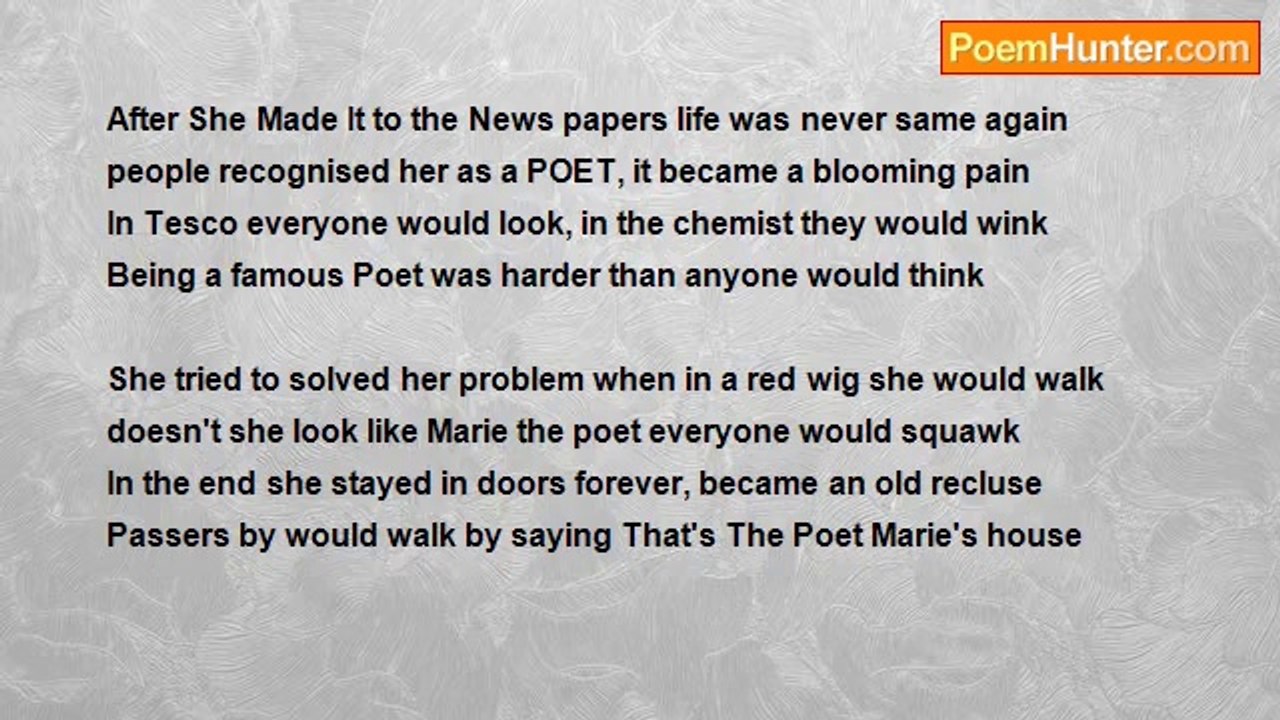 Marie Causey - Marie The Poet