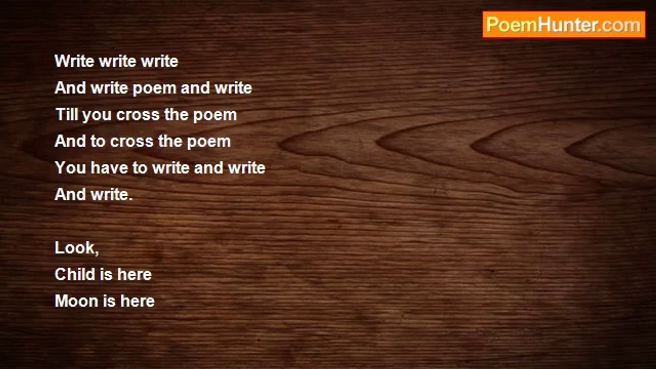 gajanan mishra - Write Poem