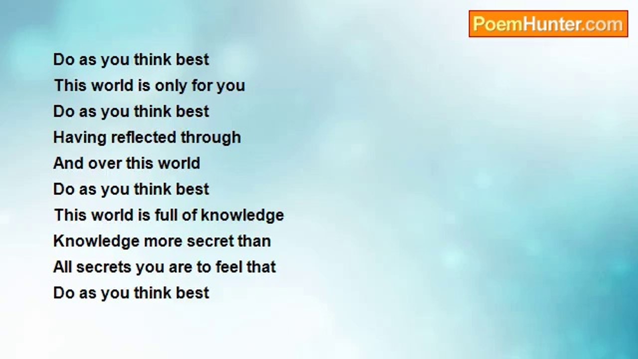 gajanan mishra - Do as you