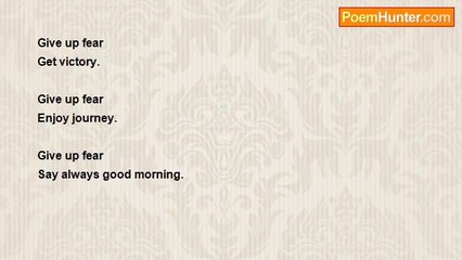 gajanan mishra - Give up fear