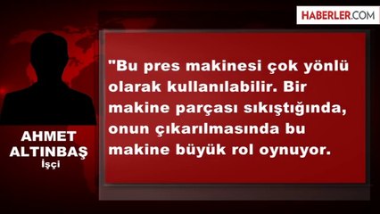 Belediye İşçisi 40 Bin Liralık Pres Makinesini Bin Liraya Üretti