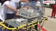 Ambulans helikopter, prematüre bebek için havalandı -