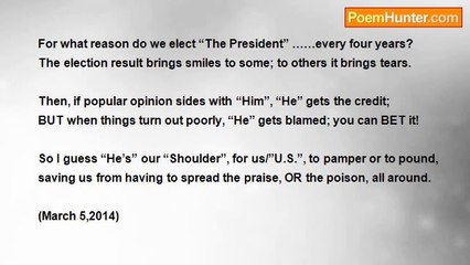 Bri Edwards - The 'Shoulders' Of Our Nation.....  [U.S. President; Politics? ; Responsibility; SHORT]