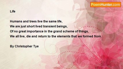 Christopher Tye - Life