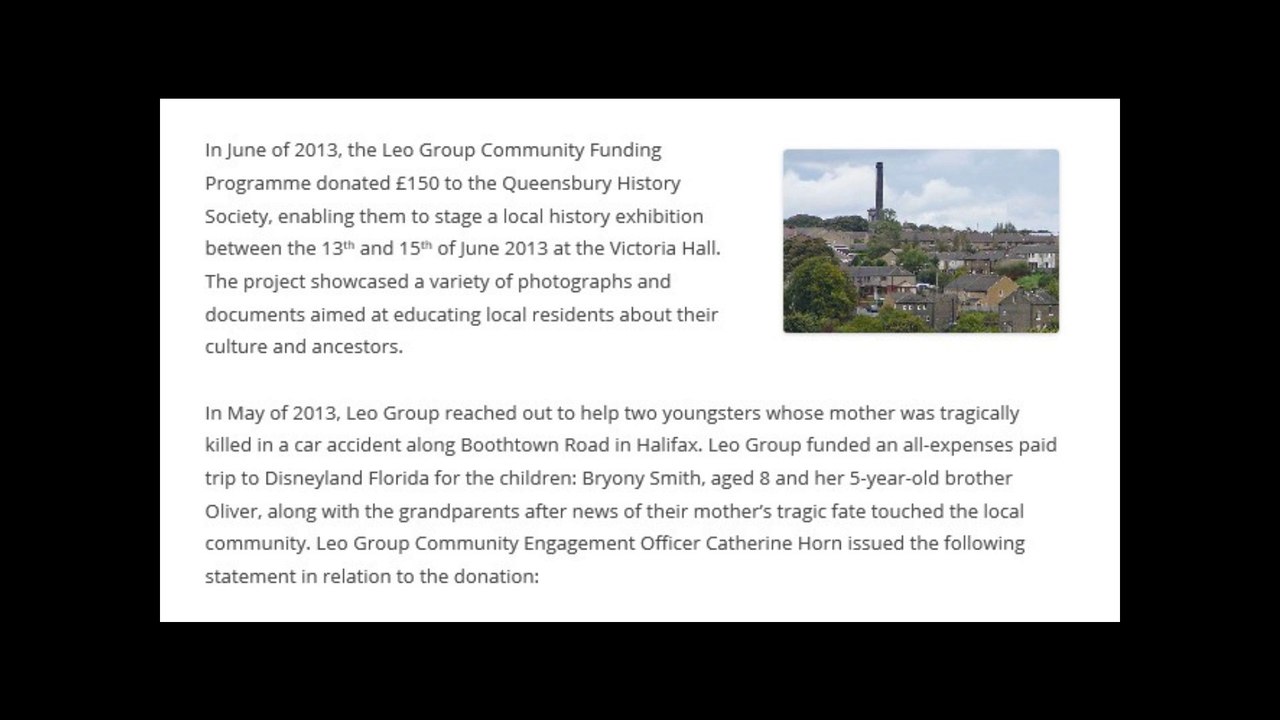 Leo Group | Social Corporate Responsibilities and Community Funding