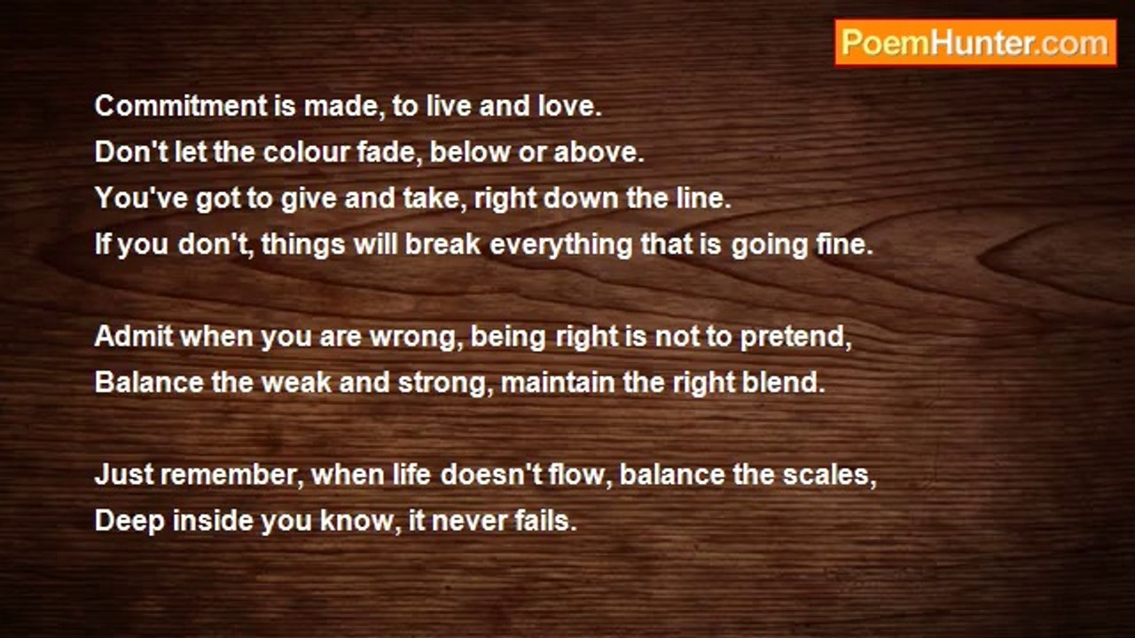 guy lipmore - GET THE BALANCE RIGHT.