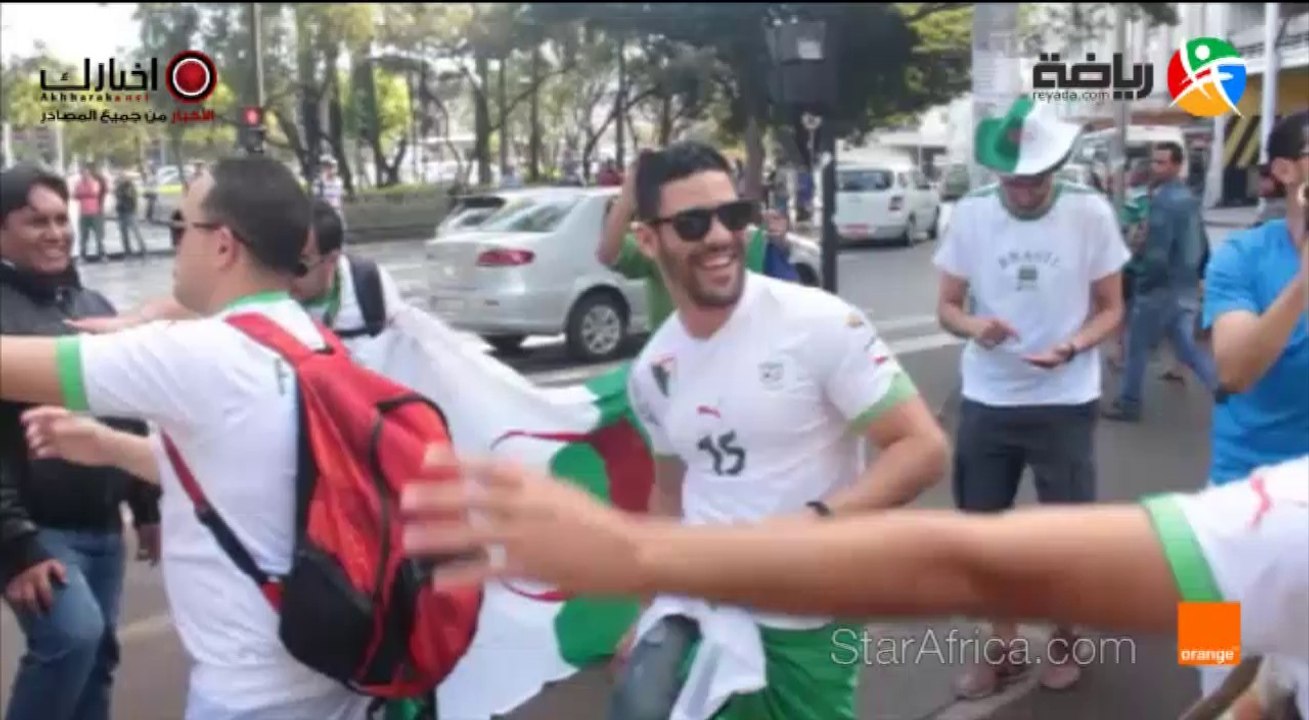 Folle ambiance algérienne à une heure du match!