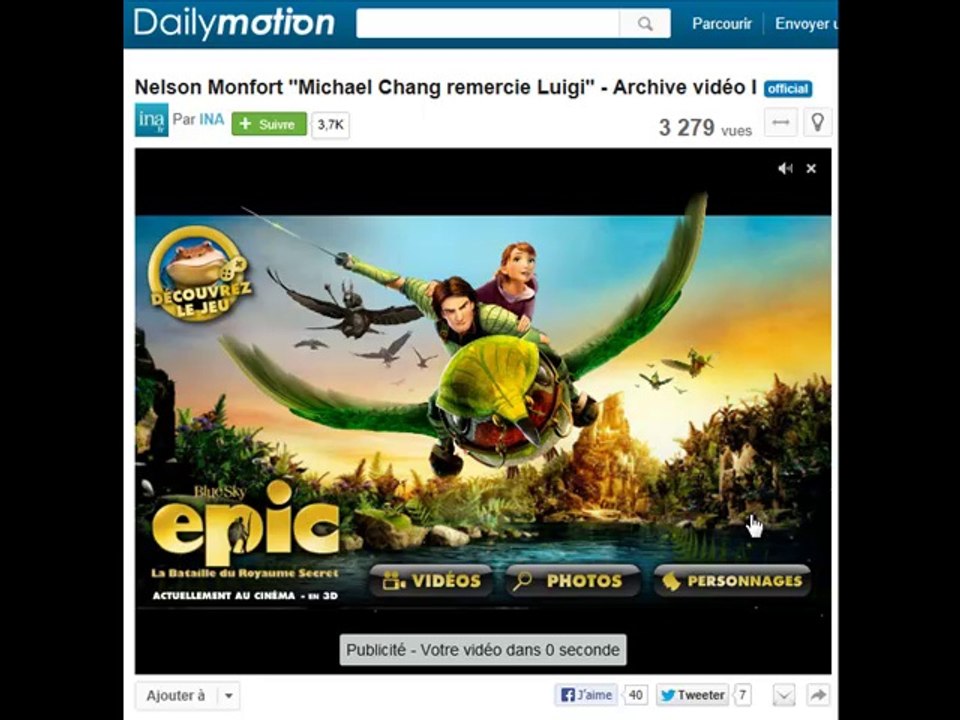 EPIC - Pré-roll interactif Mini-Site