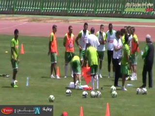 seance d'entrainement 17062014 + interview Bilal Ouali