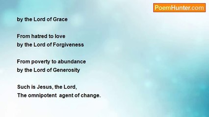 Elizabeth Padillo Olesen - Jesus, the Lord, The Agent of Change