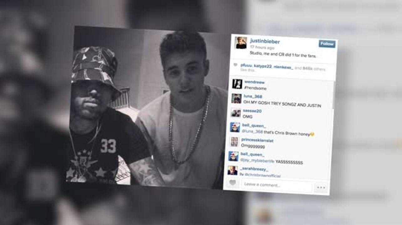 Justin Bieber and Chris Brown are Reunited in the Recording Studio