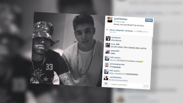 Justin Bieber and Chris Brown are Reunited in the Recording Studio