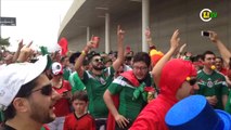 Na expectativa, torcedores mexicanos aguardam partida contra o Brasil