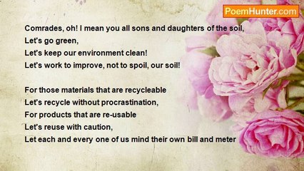 Comfort Ndlovu - Let's go green