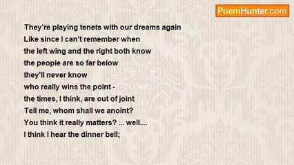 Christian Gehman - They're Playing Tenets With Our Dreams Again