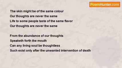 ali chukwuemeka - Thoughts