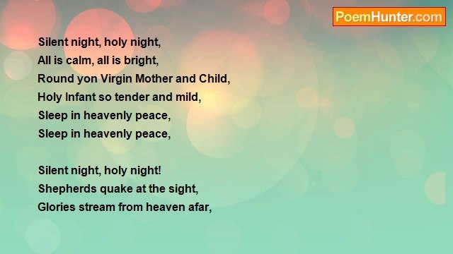 Emily Riches - Silent Night, Holy Night