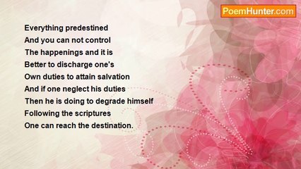 gajanan mishra - Everything predestined