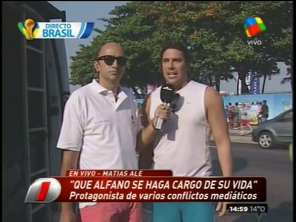 Matías Alé le corta el mambo a Graciela Alfano