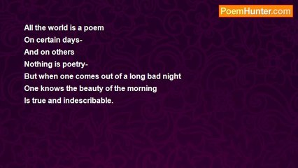 Shalom Freedman - All The World Is A Poem/