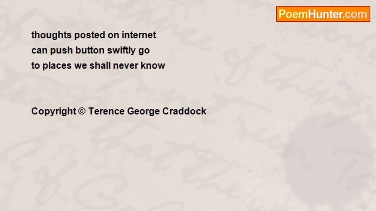 Terence George Craddock (Spectral Images and Images Of Light) - Instant Internet Thought Dispersion