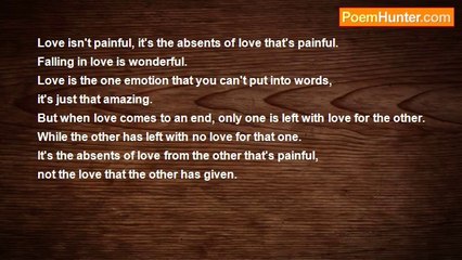 Kristin Green - It's Not Love, It's The Absents Of Love