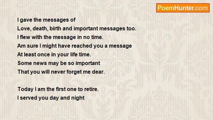 Geetha Jayakumar - The last Telegram for you...dear!